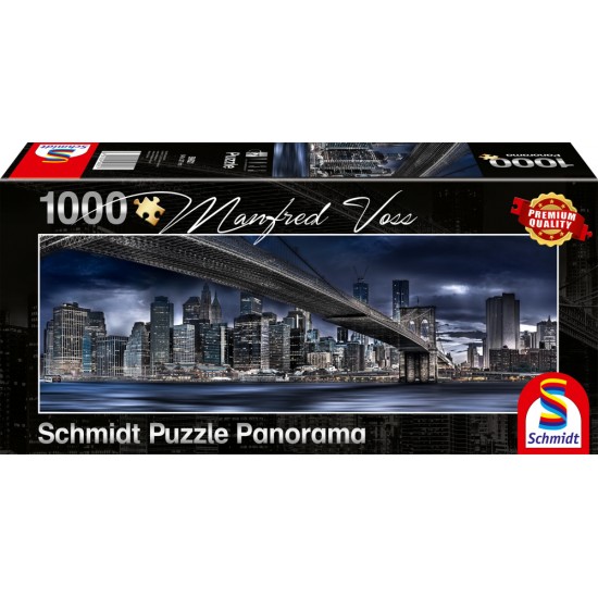 Puzzle Schmidt: Manfred Voss - Noapte întunecată în New York, 1000 piese