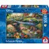 Puzzle Schmidt: Thomas Kinkade - Disney - Alice în Țara Minunilor, 1000 piese