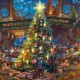 Puzzle Schmidt: Thomas Kinkade - Puzzle în glob de crăciun, 100 piese