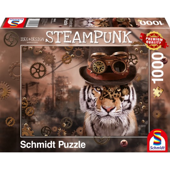 Puzzle Schmidt: Steampunk - Steampunk tigru, 1000 piese