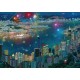 Puzzle Schmidt: Alexander Chen - Focuri de artificii peste Hong Kong, 1000 piese