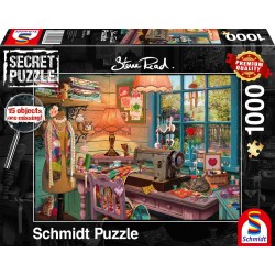 Puzzle Schmidt: Steve Read - Secret Puzzles - În camera de cusut, 1000 piese