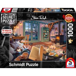 Puzzle Schmidt: Steve Read - Secret Puzzles - În casa de vacanță, 1000 piese