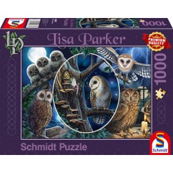 Puzzle Schmidt: Lisa Parker - Bufnițele misterioase, 1000 piese