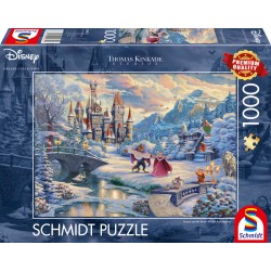 Puzzle Schmidt: Thomas Kinkade - Disney - Frumoasa și Bestia, 1000 piese