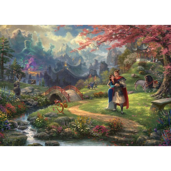Puzzle Schmidt: Thomas Kinkade - Disney - Mulan, 1000 piese