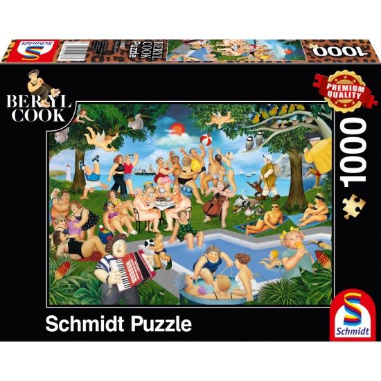 Puzzle Schmidt: Beryl Cook - Petrecere de vara, 1000 piese