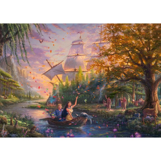 Puzzle Schmidt: Thomas Kinkade - Disney - Pocahontas, 1000 piese