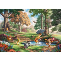 Puzzle Schmidt: Thomas Kinkade - Disney - Winnie The Pooh, 1000 piese