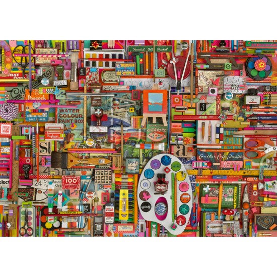 Puzzle Schmidt: Shelley Davies - Consumabile vintage pentru artiști, 1000 piese