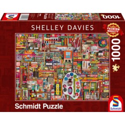 Puzzle Schmidt: Shelley Davies - Consumabile vintage pentru artiști, 1000 piese