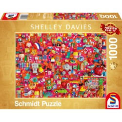 Puzzle Schmidt: Shelley Davies - Jucării vintage, 1000 piese