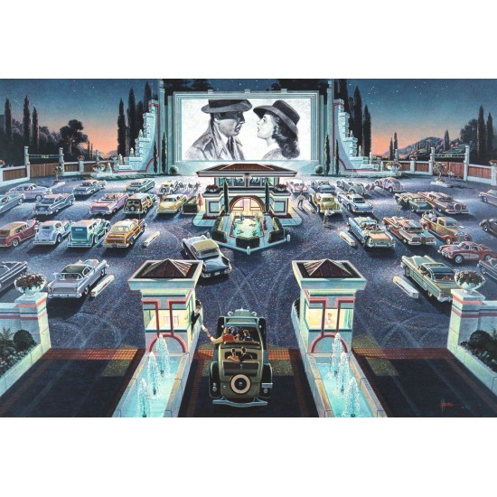 Puzzle Schmidt: Michael Young - Drive-In Cinema, 1000 piese