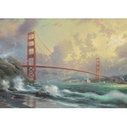 Puzzle Schmidt: Thomas Kinkade - Podul Golden Gate, San Francisco, 1000 piese