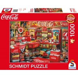 Puzzle Schmidt: Coca Cola - Magazin de nostalgie, 1000 piese