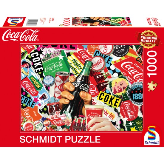 Puzzle Schmidt: Coca Cola - Coca Cola is it!, 1000 piese