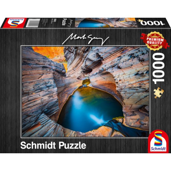 Puzzle Schmidt: Mark Gray - Indigo, 1000 piese