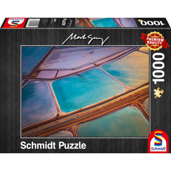 Puzzle Schmidt: Mark Gray - Pasteluri, 1000 piese