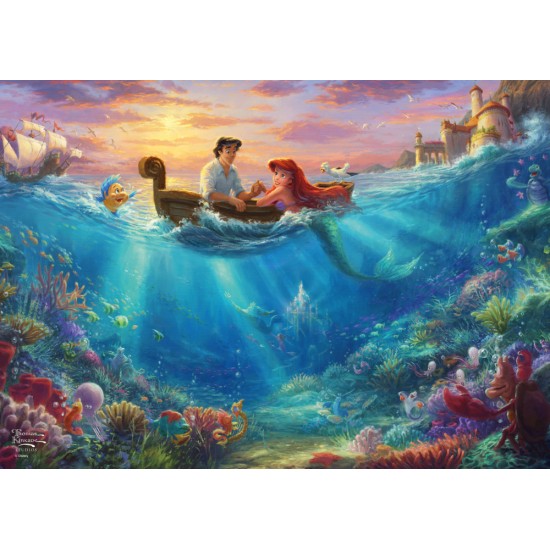 Puzzle Schmidt: Thomas Kinkade - Disney - Ariel, 500 piese
