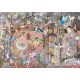 Puzzle Schmidt: Ilona Reny - Frumusețe roz, 1000 piese